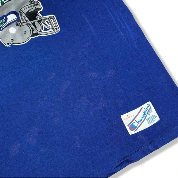 Vintage 80s Champion Seattle SeaHawks Football Jersey - Picture 4 of 5